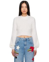 Marni - Off-white Bishop Sleeves Sweater - Lyst
