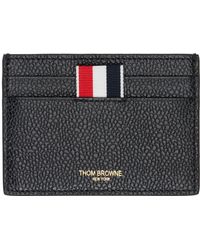 Thom Browne - Pebbled Leather Card Holder - Lyst