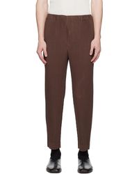 Homme Plissé Issey Miyake - Homme Plissé Issey Miyake Monthly Color September Trousers - Lyst