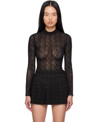 Marine Serre - Moon Diamond メッシュ セカンドスキン トップス - Lyst