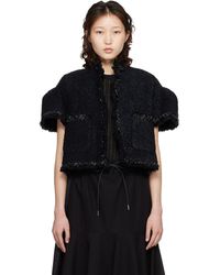 Sacai - Tweed Jacket - Lyst