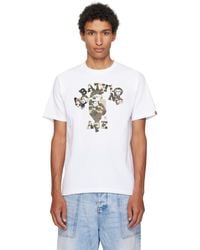 A Bathing Ape - Map Camo College Milo T-Shirt - Lyst