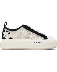 Amiri - Off- Mesh Stars Court Low Sneakers - Lyst