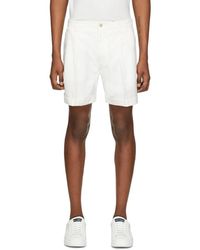 Dolce & Gabbana White Cuffed Shorts