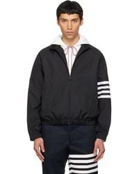 Thom Browne - Shiny Ripstop Raglan 4-Bar Track Jacket - Lyst