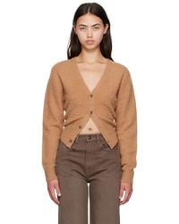 R13 - タン Split Hem カーディガン - Lyst