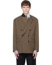 Ssstein - Taupe Oversized Double Breasted Blazer - Lyst