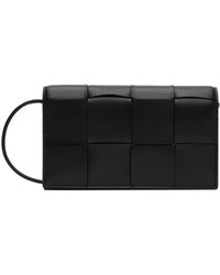 Bottega Veneta - Black Wallet On Strap Bag - Lyst
