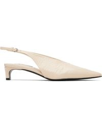 Jil Sander - Off- Slingback Heels - Lyst
