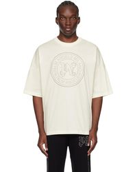 Palm Angels - T-shirt décontracté blanc cassé à logo à clous - Lyst