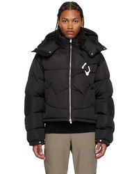HELIOT EMIL Abstract Down Jacket in Black for Men Lyst Canada