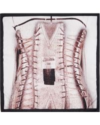 Jean Paul Gaultier - 'the Trompe L'oeil Corset' Printed Silk Scarf - Lyst