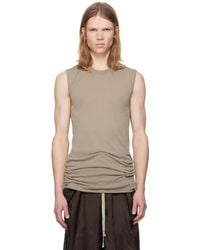 Rick Owens - Taupe Hollywood Basic Sl Tank Top - Lyst