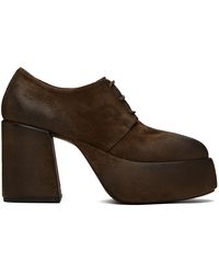 Marsèll - Chaussures à talon bottier tacplat brunes - Lyst