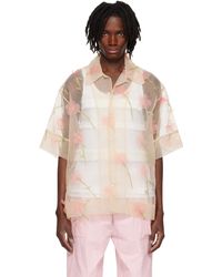 Simone Rocha - Carnation Organza Boxy Shirt - Lyst