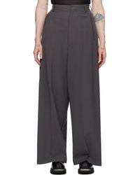 MM6 by Maison Martin Margiela - Gray Five-pocket Trousers - Lyst
