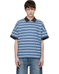 Rhude - Fontaine Striped Ss Polo - Lyst