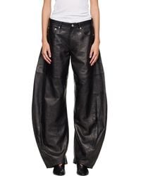 R13 - Janine Barrel Leather Pants - Lyst