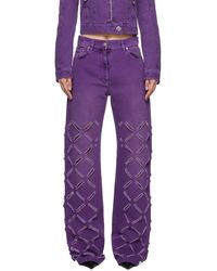 Versace - Purple Medusa Jeans - Lyst