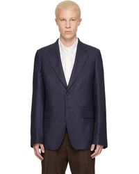 MM6 by Maison Margiela - Raw Edges Wool Twill Blazer - Lyst