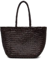 Dragon Diffusion - Petit Cabas De Style Panier Grace Brun - Lyst