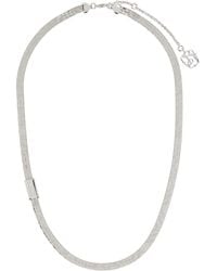 Burberry - Engraved Check Necklace​ - Lyst