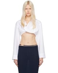 Jacquemus - White Le Chouchou 'la Chemise Bahia Courte' Shirt - Lyst
