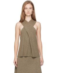 Lisa Yang - Taupe 'The Lyra' Top - Lyst