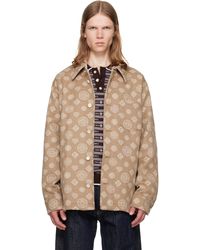 CASABLANCA - Monogram Wool Overshirt - Lyst