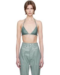 Rick Owens - ブルー Hollywood Waxy ラムレザー ブラ - Lyst