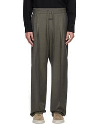 Fear Of God - Virgin Wool Drawstring Straight Trousers - Lyst