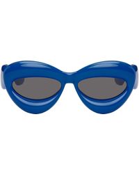 Loewe - Blue Inflated Cat-eye Sunglasses - Lyst