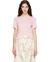 Simone Rocha - Bow Tail Easy T-Shirt - Lyst