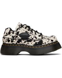 Dr. Martens - Buzz 5-Eye Dalmatian Hair On Leather Derbys - Lyst