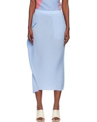 Issey Miyake - Soft Fold Pleats Midi Skirt - Lyst