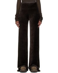 Rick Owens Lilies Synthetic Farrah Lounge Pants in Black Slacks and Chinos Harem pants Womens Clothing Trousers 