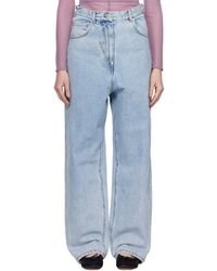 Pushbutton - Jean Bleu À Découpes De Style Culotte - Lyst