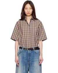 Acne Studios - Check Button-Up Shirt - Lyst