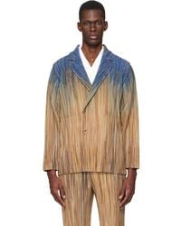 Homme Plissé Issey Miyake - Paint Brush Close-Up Blazer - Lyst