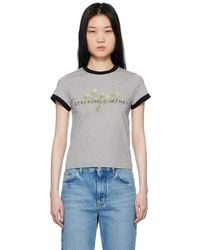 Stella McCartney - Logo Floral Embroidered T-Shirt - Lyst