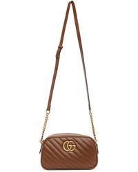 gucci gg small matelassé leather camera bag