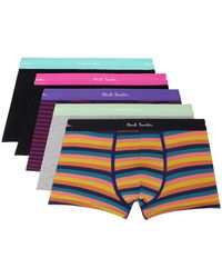 Paul Smith - Five-Pack Artist Stripe Boxer Briefs - Lyst