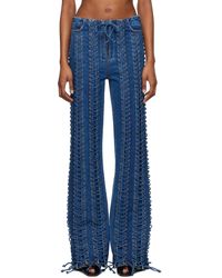 Jean Paul Gaultier - 'the Lace-up' Jeans - Lyst