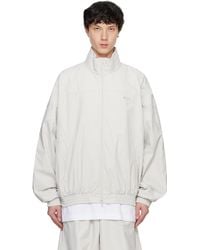 Vetements ' X Reebok' Reworked Track Jacket in Black for Men Vetements ' X Reebok' Reworked Track Jacket in Black for Men