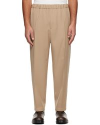 Jil Sander - Wool Gabardine Tapered Trousers - Lyst