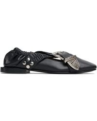 Toga - Cross Strap Ballerina Flats - Lyst