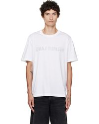 Helmut Lang - Reverse Logo T-Shirt - Lyst