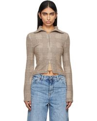Our Legacy - Slim Zip Long Sleeve Sweater - Lyst