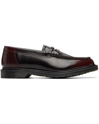 Dr. Martens - Burgundy Mayfare Rub Off Leather Penny Loafers - Lyst