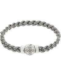 Emanuele Bicocchi - Small Diamond-Cut Flat Braided Bracelet - Lyst